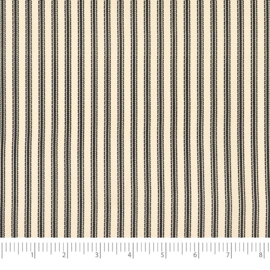 Waverly Timeless Ticking Print Cotton Fabric